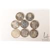 Image 2 : Eight Canadian fifty cent coins, all 1965