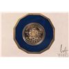 Image 4 : 1975 Franklin Mint "Barbados" 14kt 100 dollar gold coin with folder and certificate. (6.21 grams of 