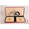 Image 1 : 1970 Royal Mint "National Bank of Ethiopia" two .925 silver collector coin set including 10 birrs an