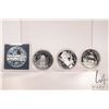Image 1 : Four Canadian dollars with 50% silver content including 1977, 1979, 1981 and 1984