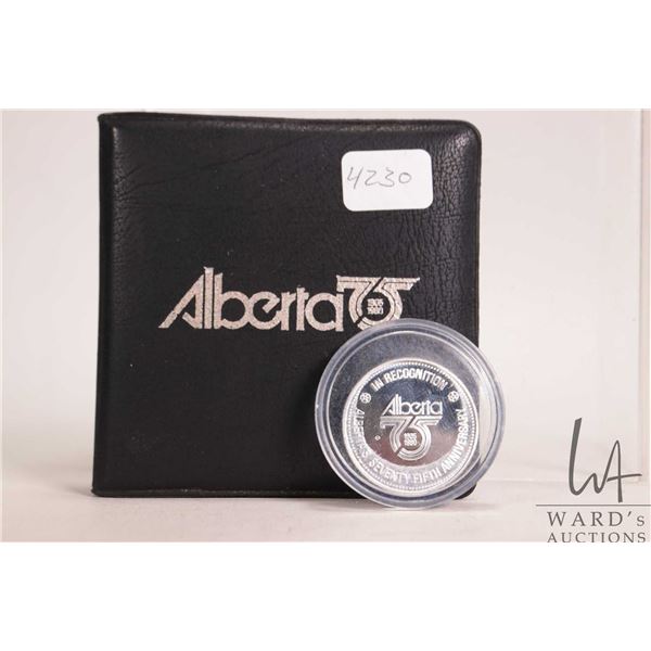 Alberta 75 sterling silver collector coin