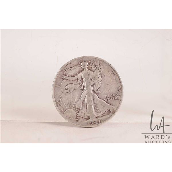 1941 USA fifty cent coin