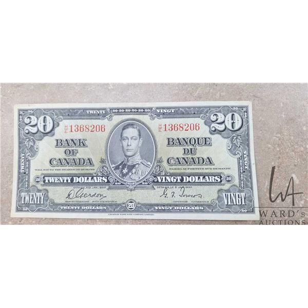 1937 Bank of Canada twenty dollar bank note