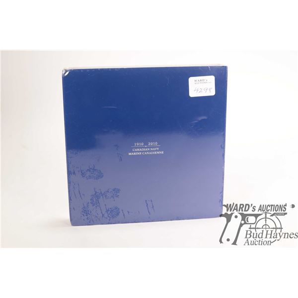 Royal Canadian Mint gold plated coin and collectible stamp set to commemorate the Canadian Navy 1910