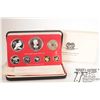Image 1 : Franklin Mint Papua New Guinea 1977 boxed proof coin set issued to commemorate the Queen's Silver Ju