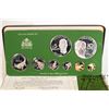 Image 2 : Franklin Mint National Coinage of Guyana 1978 eight coin proof set including $10 coin minted in soli