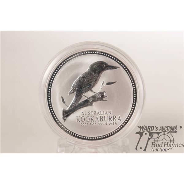 Australian $1 .999 1 oz. fine silver coin in acrylic holder
