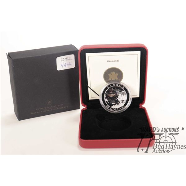 Royal Canadian Mint Diamonds .999 1 oz. fine silver coin in case