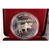 Image 2 : Royal Canadian Mint National Parks 1885-1985 commemorative silver dollar, minted in .500 silver.