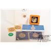 Image 1 : Tray lot of collectible coins and tokens including Pope John Paul II gold plate coin in wooden box, 