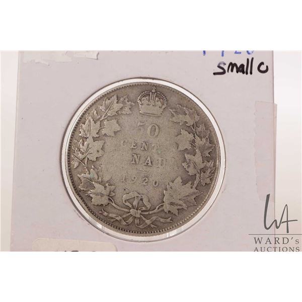 Canadian 1920 half dollar coin