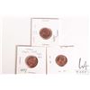 Image 1 : Three Canadian pennies including 1963 and 2 X 1965