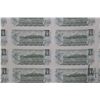 Image 5 : Uncut sheet of forty 1973 Canadian one dollar bills