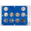 Image 2 : Encased "Canadian Commemorative Silver Dollar Set" containing ten Canadian one dollar coins from 193