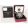 Image 1 : Royal Canadian Mint 2010 twenty dollar .9999 fine silver "Blue Crystal Snowflake" coin with original