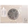 Image 1 : Royal Canadian Mint 1999 five dollar .9999 fine silver Maple Leaf coin. (31.10 grams of .9999 silver