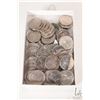 Image 1 : Sixty one Canadian fifty cent coins from the 1970's through to the 2000's