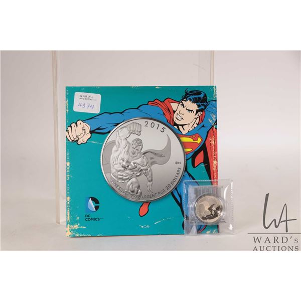 2015 Royal Canadian Mint $20, .9999 fine silver "DC. Comics Originals-Superman" coin. (7.96 grams of