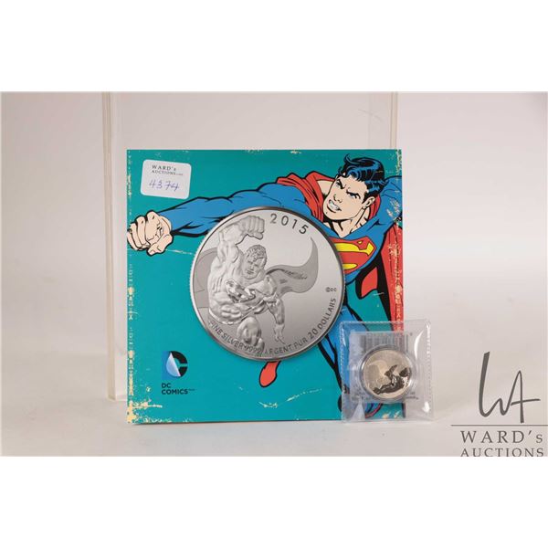 2015 Royal Canadian Mint $20, .9999 fine silver "DC. Comics Originals-Superman" coin. (7.96 grams of