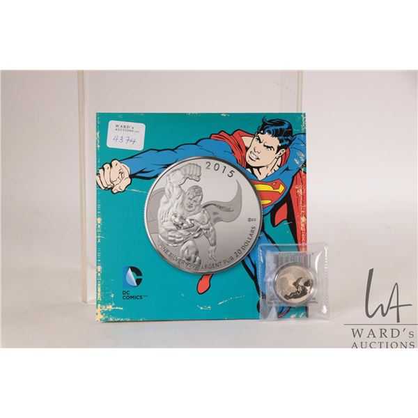2015 Royal Canadian Mint $20, .9999 fine silver "DC. Comics Originals-Superman" coin. (7.96 grams of