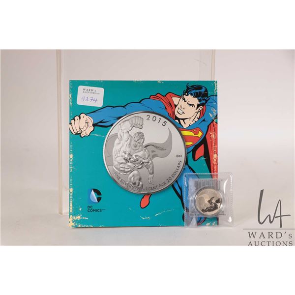 2015 Royal Canadian Mint $20, .9999 fine silver "DC. Comics Originals-Superman" coin. (7.96 grams of
