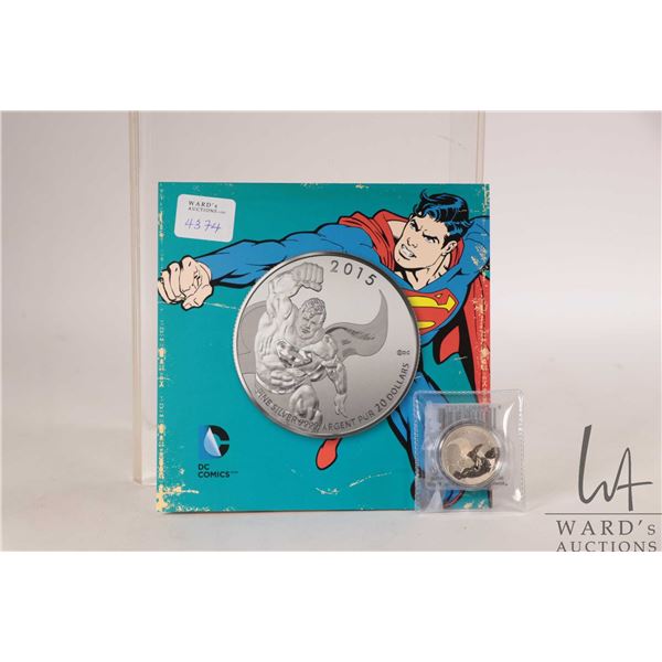 2015 Royal Canadian Mint $20, .9999 fine silver "DC. Comics Originals-Superman" coin. (7.96 grams of