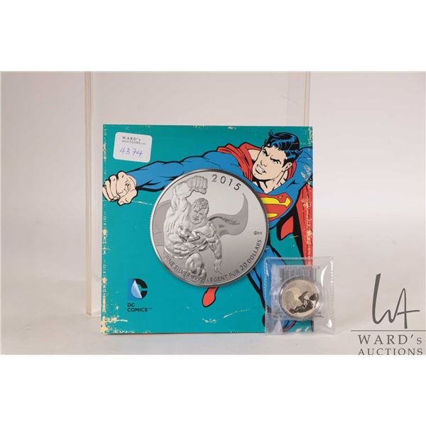 2015 Royal Canadian Mint $20, .9999 fine silver "DC. Comics Originals-Superman" coin. (7.96 grams of