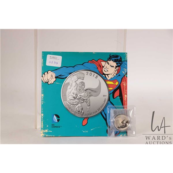 2015 Royal Canadian Mint $20, .9999 fine silver "DC. Comics Originals-Superman" coin. (7.96 grams of