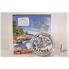 Image 1 : 2015 Royal Canadian Mint $200, .9999 fine silver "Coastal Waters of Canada" coin. (31.10 grams of .9