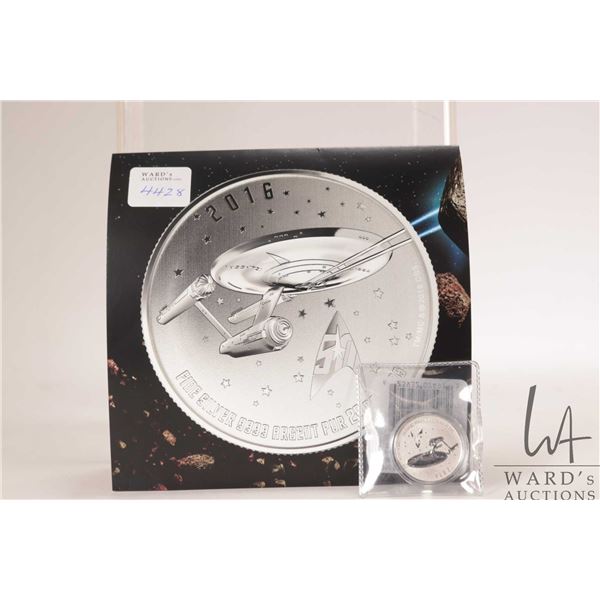 2016 Royal Canadian Mint $20, .9999 fine silver "Star Trek- Enterprise" coin. (7.96 grams of .9999 s
