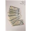 Image 1 : Forty six 1973 Bank of Canada $1 bills in circulated to heavily circulated condition