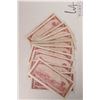 Image 2 : Thirteen 1954 Bank of Canada $2 bills in circulated to heavily circulated condition