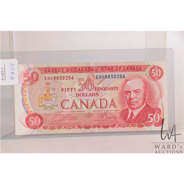 1975 Bank of Canada $50 bill