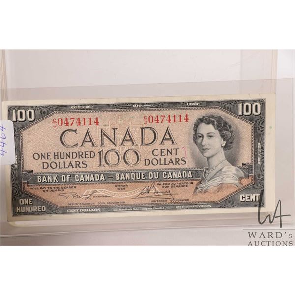 1954 Bank of Canada $100 bill