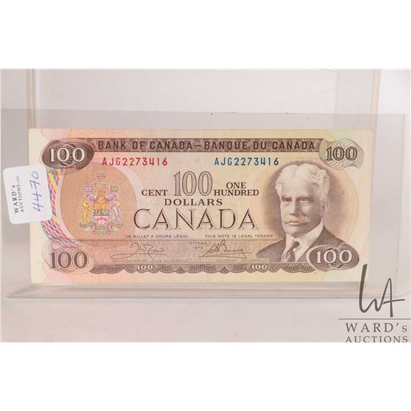 1975 Bank of Canada $100 bill