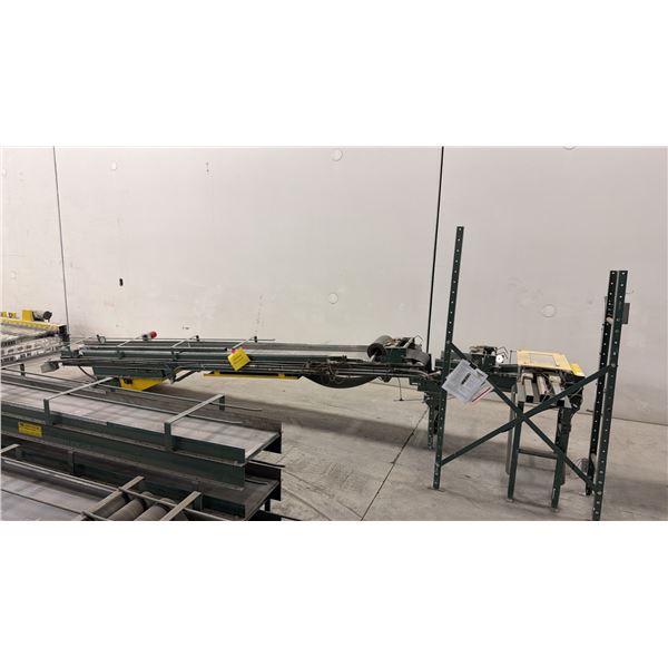 LARGE POWER BELT CONVEYER SYSTEM WITH 1 PALLET OF ASSORTED LENGTH SECTIONS AND