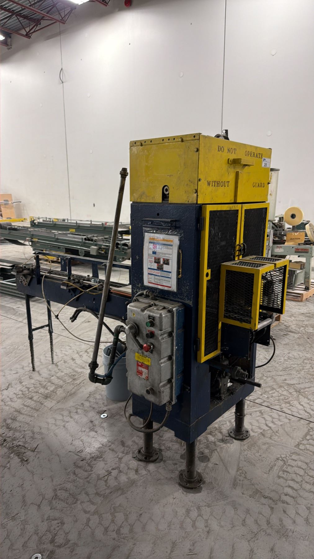 HEISTER BAIL-O-MATIC MODEL C 14L FORMING AND INSERTING WIRE HANDLES ...