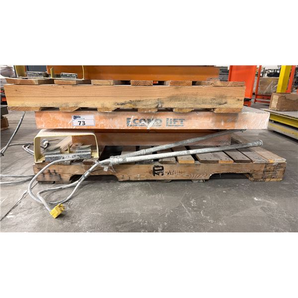 ECONO LIFT 4000 LBS. CAPACITY SCISSOR LIFT METAL WORK PLATFORM - APPROX. 40" X 42" X 33"
