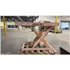 Image 2 : ECONO LIFT 4000 LBS. CAPACITY SCISSOR LIFT METAL WORK PLATFORM - APPROX. 40" X 42" X 33"