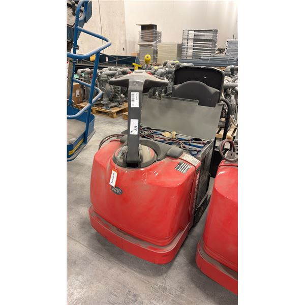 RAYMOND KOVA ELECTRIC MODEL 8510 CENTER RIDER PALLET TRUCK