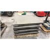 Image 2 : GROUP OF 4 CHECKER-PLATE METAL SCALE PLATFORMS - APPROX. 40" X 48"
