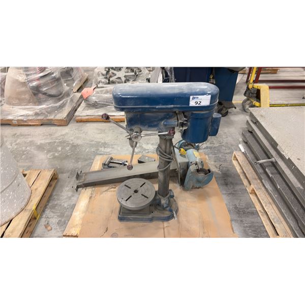 WESTWARD DRILL PRESS AND BALDOR 6" BENCH GRINDER