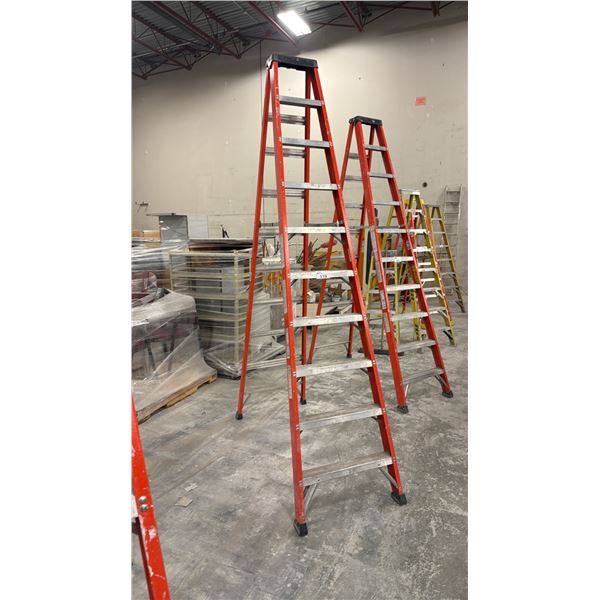 10FT ALLRIGHT LADDER CO. 300 LBS. CAPACITY FIBERGLASS AND ALUMINIUM STEP LADDER