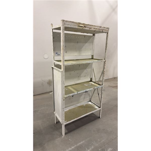 METAL 4 TIER SHELF UNIT - APPROX.36" X 15" X 72" HIGH