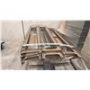 Image 2 : PALLET OF BEIGE SHELF RACKING WITH WOODEN SHELVES