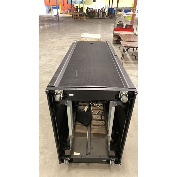 APC (BLACK) COMPUTER SERVER CABINET RACK - APPROX. 29" X 41" X 77" HIGH