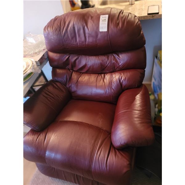 Berkline Leather Massage Recliner C