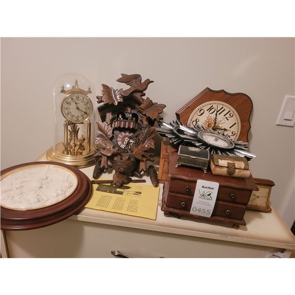 Vintage Kundo Clock & German Cuckoo Clock A