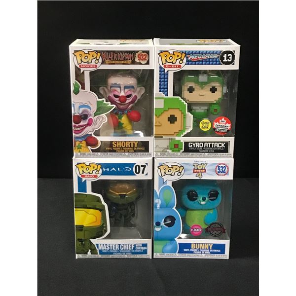 LOT OF 4 FUNKO POPS IN ORIGINAL BOXES