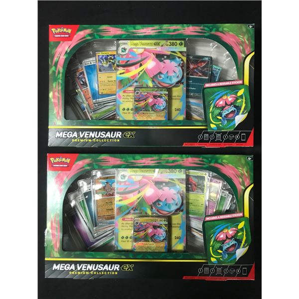 LOT OF 2 POKEMON TCG MEGA VENUSAUR EX PREMIUM COLLECTION BOXES